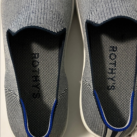 Rothy’s women’s Gray and Blue Slip-On tennis shoes - Picture 3 of 10